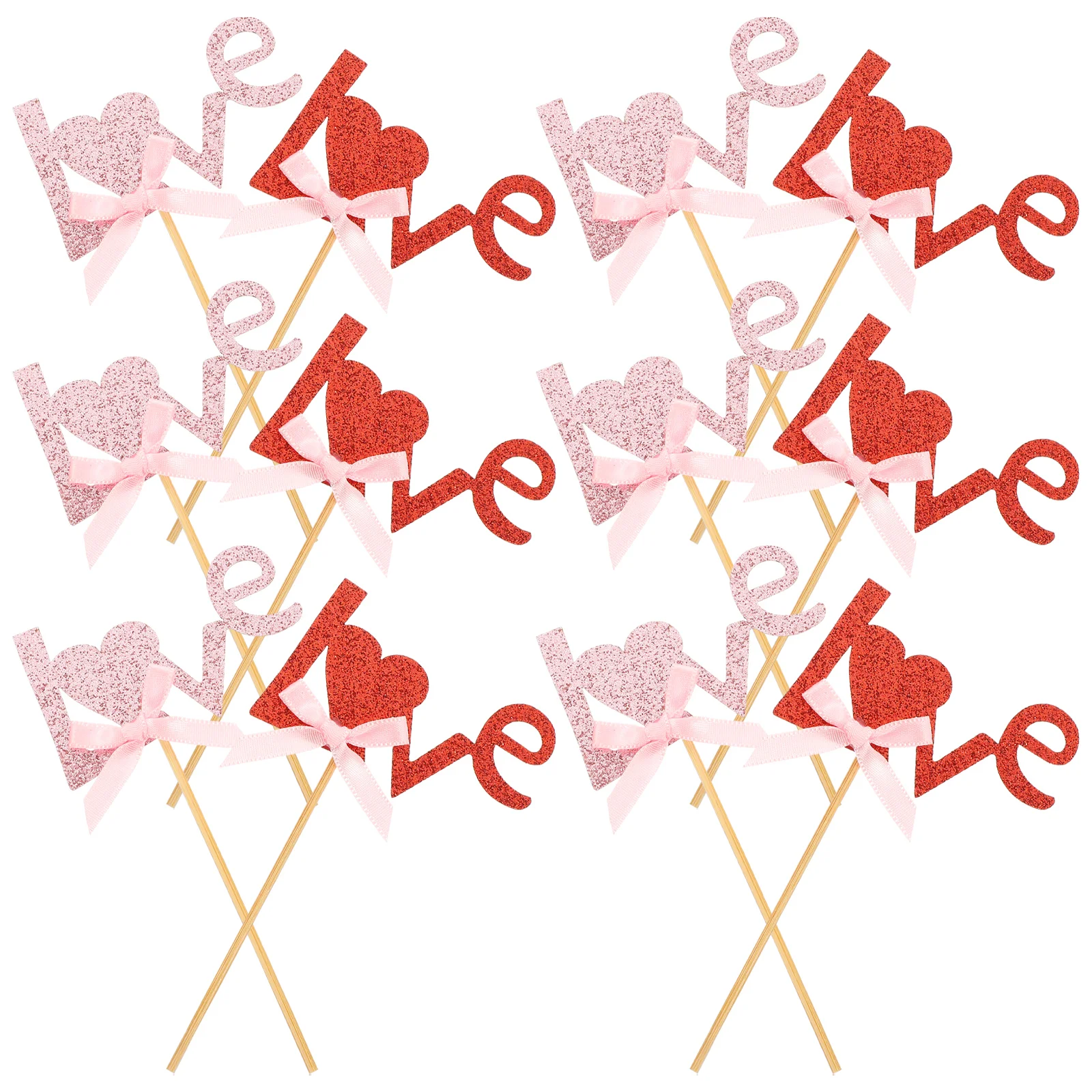 

Cupcake Love Wedding Topper Day Decor S Valentine Picks Heart Party Pick Decoration Motherbirthday Valentines Bridal