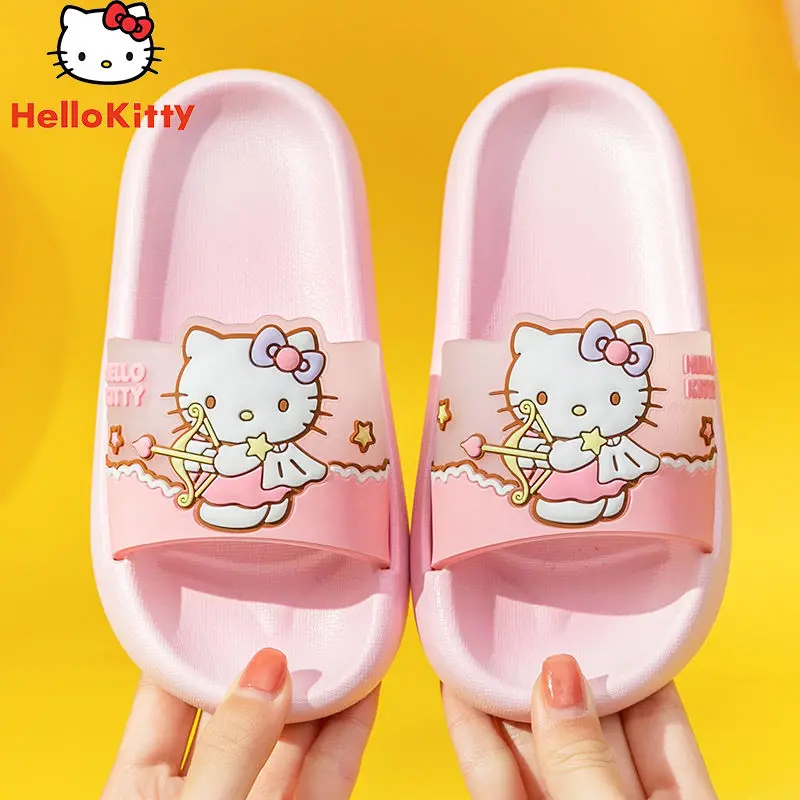 

Hello Kitty Children's Summer Girls' Indoor Home Baby's Bathroom Non-Slip Comfortable Cartoon Sandals