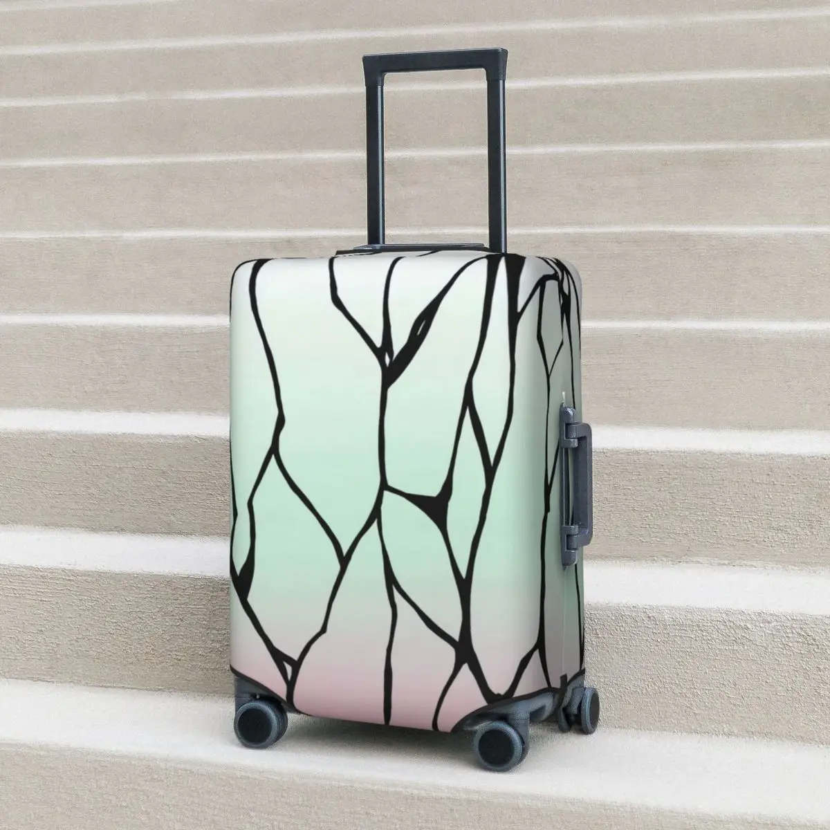 

Shinobu Kochou Butterfly Suitcase Cover Vacation Kimetsu No Yaiba Anime Demon Slayer Luggage Accesories Business Protector