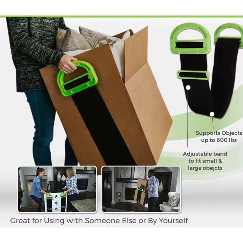 

Moving artifact portable one person labor-saving heavy object moving rope moving belt carrying belt clever carry