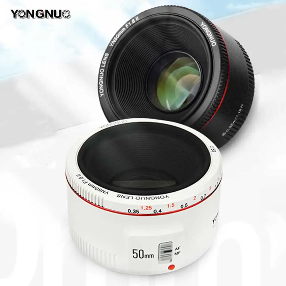 YONGNUO YN50mm F1.8 II AF/MF 0 35 M фокусное расстояние стандартный основной объектив для