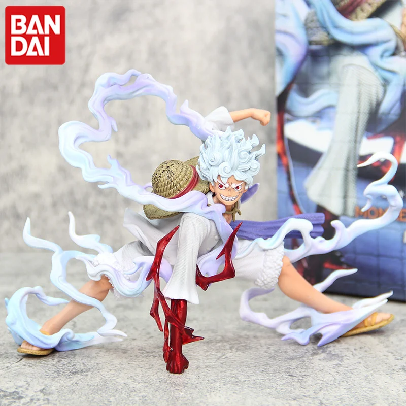 

One Piece Nika Luffy Sun God Five Awakening Squats And Squats Beat Model Anime Action Figures Cartoon Boxed Ornaments Toy Gift