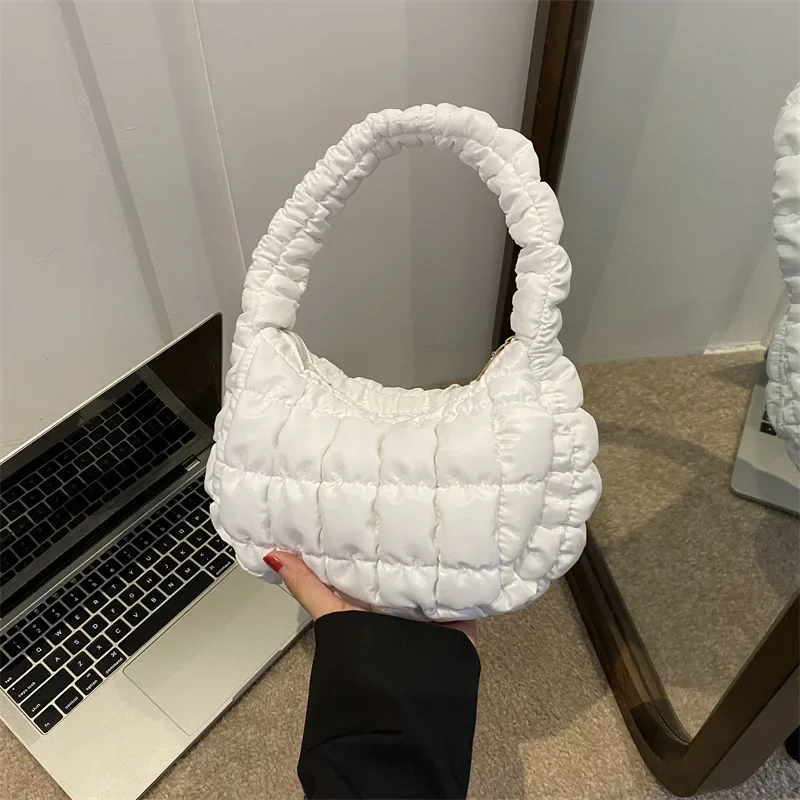 Модные корейские облачные сумки для женщин дизайнерские плиссированные на плечо