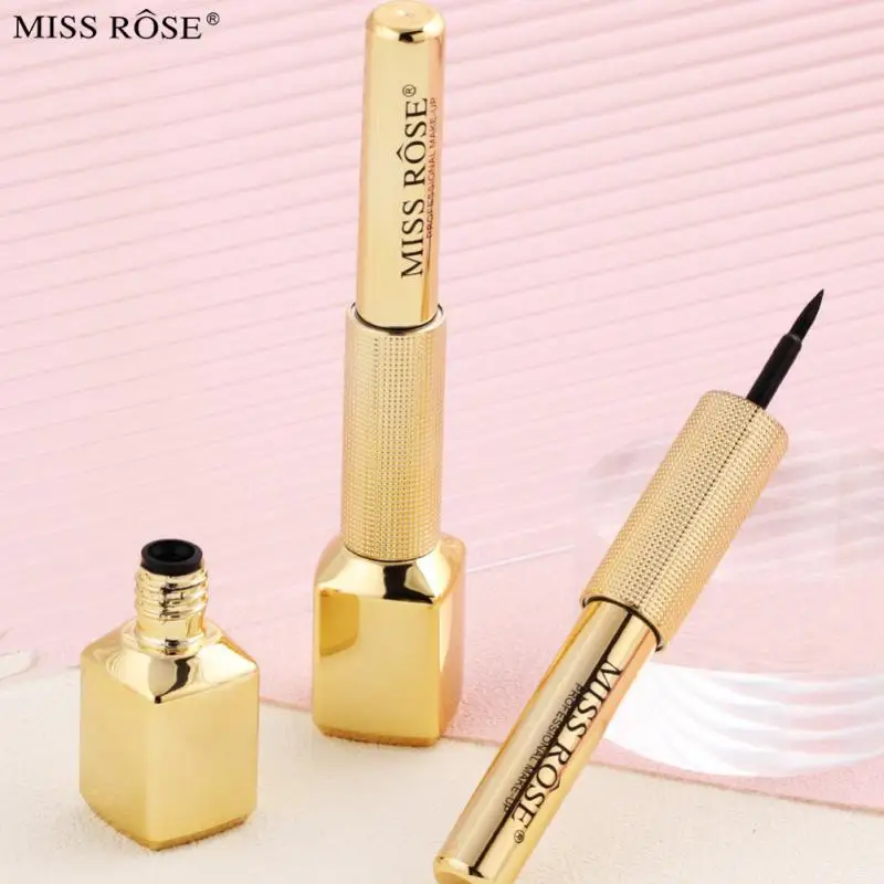 

Подводка для глаз MISS ROSE Black долговечная водостойкая жидкая подводка для глаз Ручка быстросохнущая легкая в нанесении макияж для глаз косметический инструмент для Красоты Новинка