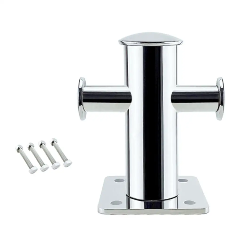 

316 Stainless Steel Boat Single Cross Bollard Cleat For Yacht Marine Kayaking