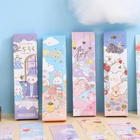 30 sheetspack kawaii school of magic bookmark cute cartoon animal paper bookmark bronzing page sub sign student stationery