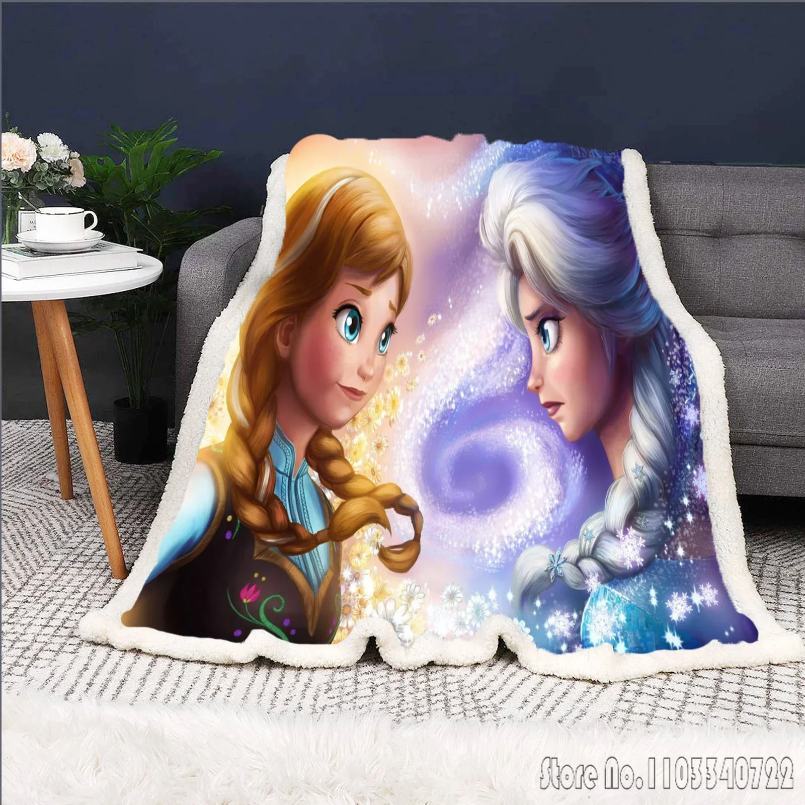 Одеяло Холодное сердце принцесса Эльзы Олаф милое одеяло с изображением