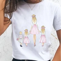 women t shirts female family mom mother t tee cartoon clothes happy 90s trend cute fashion lady casual shirt graphic tshirt top