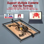 Wi-Fi автономная Печать 40 Вт, лазерный гравер с ЧПУ, резак, принтер, наборы сделай сам, режущий гравировальный станок с регулировкой фокуса