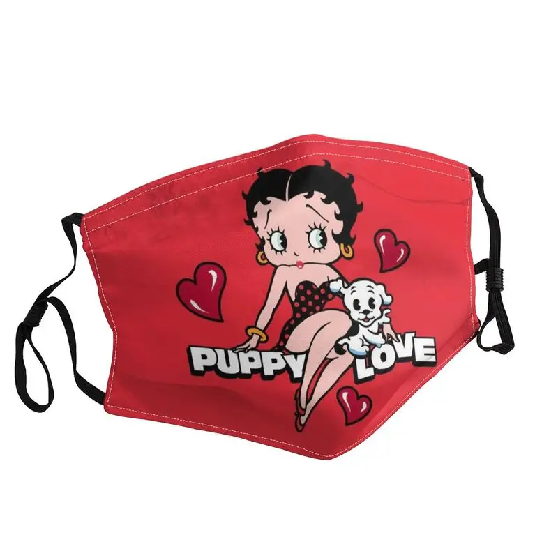 

Стирающаяся маска для лица в стиле унисекс с изображением сексуальной богини Boop Bettys, Пылезащитная маска, респиратор, маска для рта