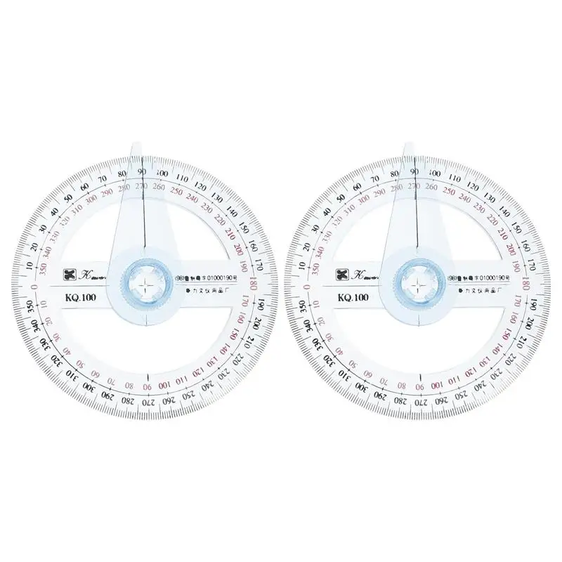 

Protractor Circle Ruler Protractors Kids Degree Angle Arm Swing Tools Finder Tool Plastic Rotating Clear Set Compass Measuring