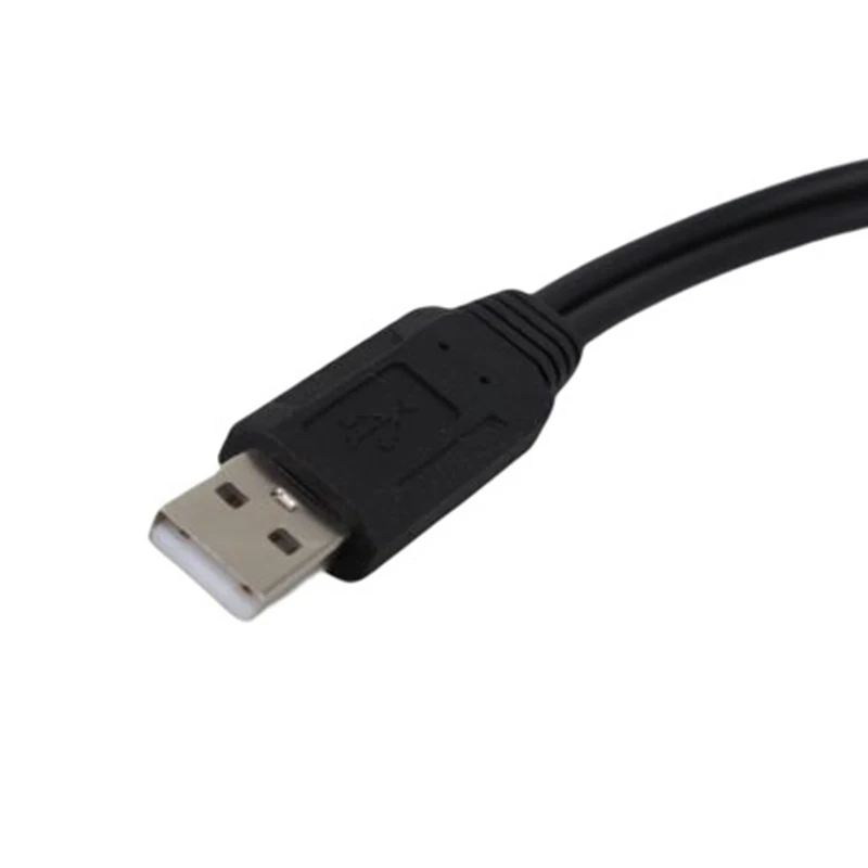 Двойной USB-удлинитель A-Male к 2 A-Female Y-Cable адаптер питания преобразователь USB2.0 Male к 2Dual USB Female Y Splitter 35 см