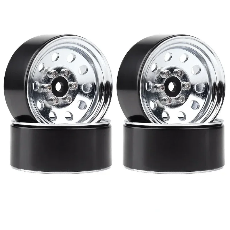 4 шт. металлические колесные диски 1 9 дюйма с бусинами 3 стиля для 1:10 RC гусеничного