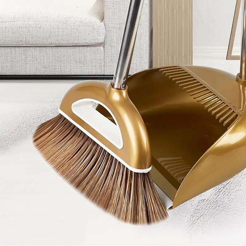 

Practical Broom Suit Broom And Dustpan Set Soft Hair Multifunction With Long Handle Household Dustless Dustpan Cleaning Set