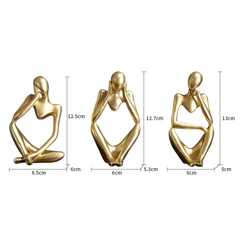 Цвет песка мыслитель абстрактные статуи скульптуры фигурка йоги скандинавская