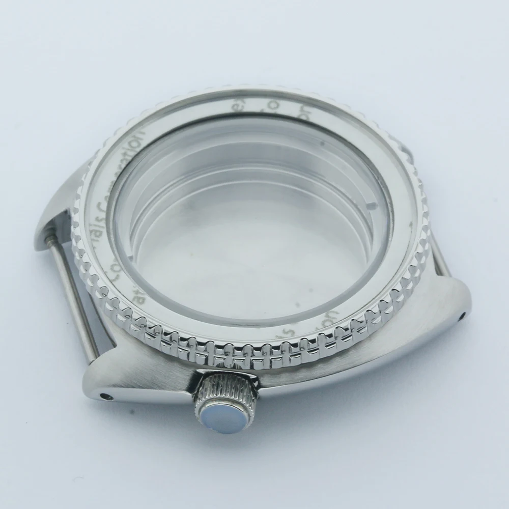 45mm SKX007 Precision Man's Watch Case NH35A/NH36A Movement Modification Accessories Diving 316L Steel Watch Case