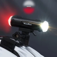 bicycle 2 in 1 front and rear light usb rechargeable road bike helmet light mtb flashlight cycling headlight taillight led lamp