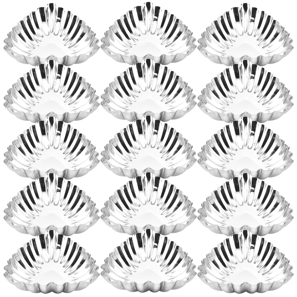 

20 Pcs Stainless Steel Egg Tart Mold Creative Molds Novelty Mini Decor Metal Baking Cake Stencils