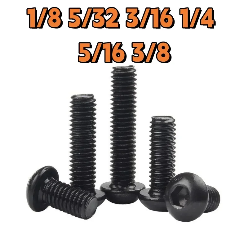 

Стальные болты с шестигранной головкой 1/8 5/32 3/16 1/4 5/16 3/8 дюйма черные