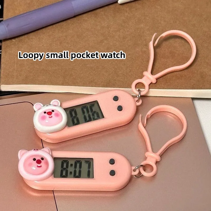 

Милые Аниме часы Sanriod, хобби, Loopy, настенные часы, новые портативные мини-часы для студентов, электронные часы, работа, обучение, экзамен, бесшумные