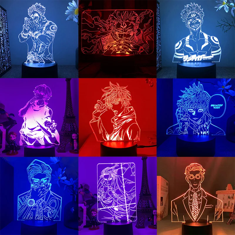 магическая битва Jujutsu Kaisen Gojo satoru Nanami Kento для дома украшения ночник аниме фигурки