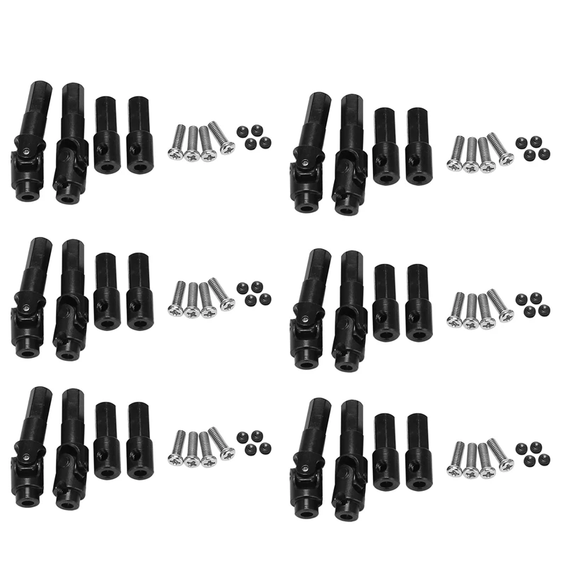 

24 Pcs Metal Front Axle Drive Shaft Rear Axle Shaft For WPL C14 C24 C34 B14 B24 B36 MN D90 MN99S RC Car Upgrade Parts