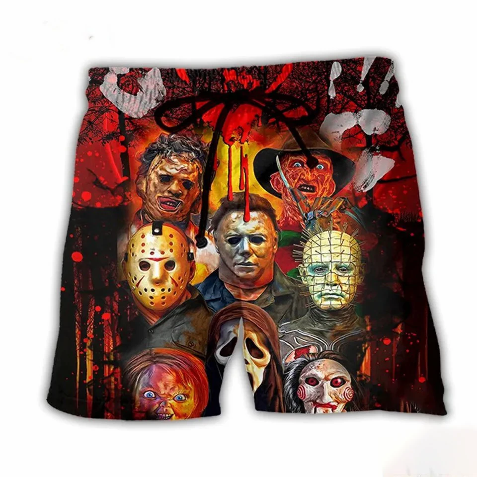 Шорты мужские с карманами и шнурком Повседневные Дышащие Короткие Пляжные штаны