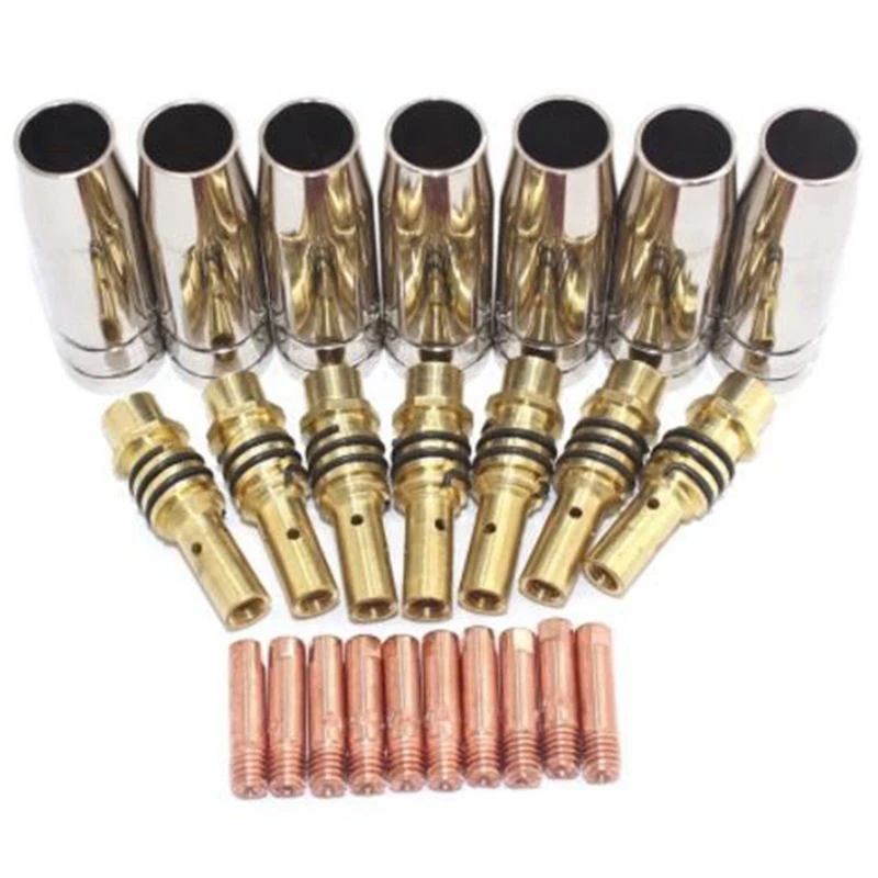 

Best24pcs 15AK Nozzles Contact Tips Holders MIG Welder Consumable Welding Tool Accessory Fit For 15AK Welding Torch