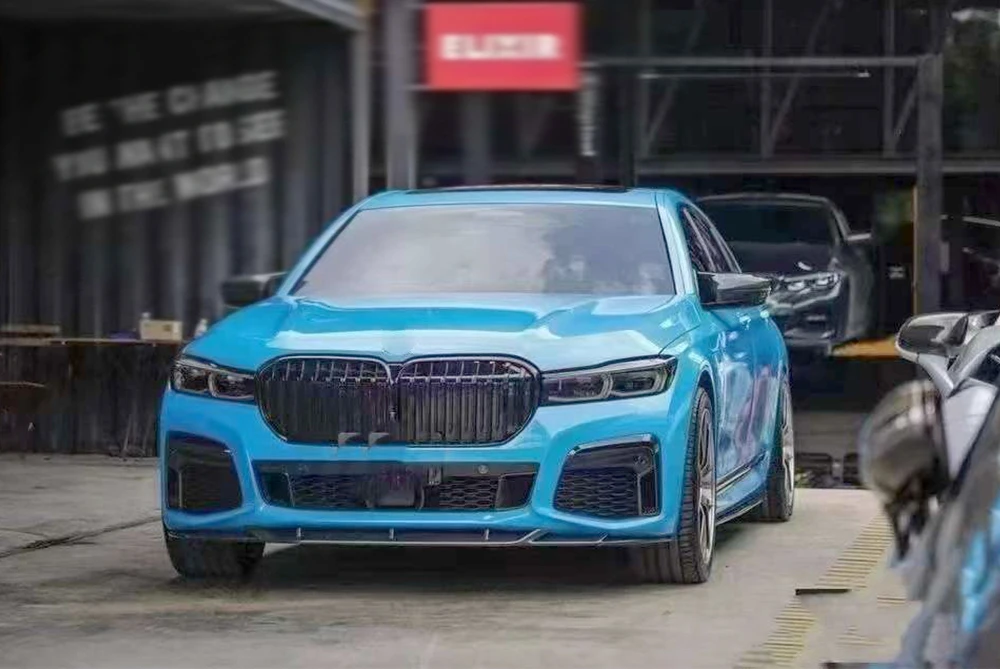 Для 2020-2022 BMW BK Стиль Боди Комплект n решетка CF cowhorn зеркальный корпус 7-серия LCI M