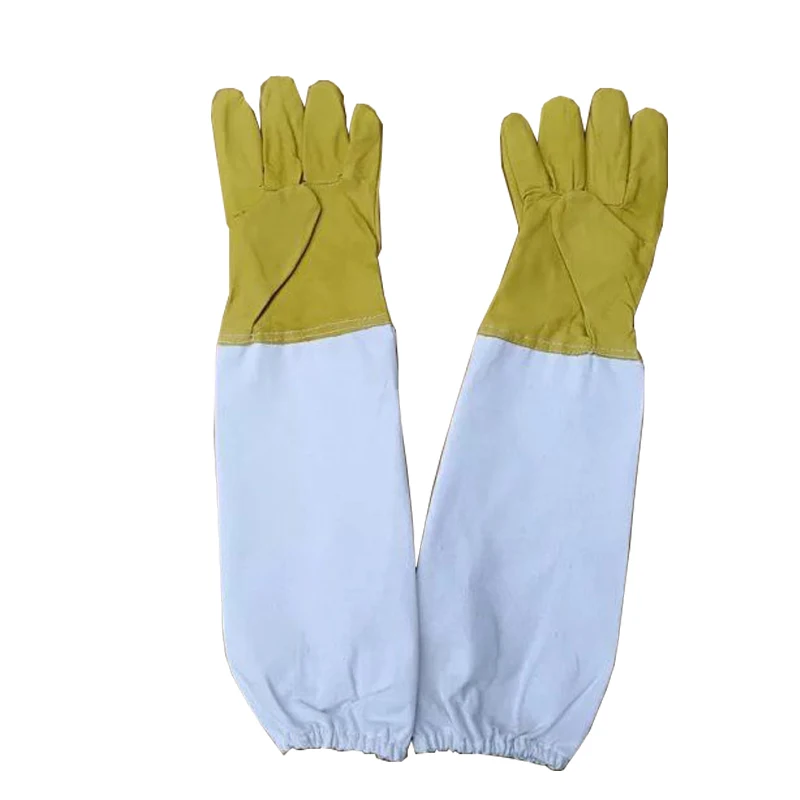 

Beekeeping Gloves 1 Pair Anti Bee Stings Beekeeping Tools Breathable Fabric High Quality L/XL/XXL Lens Type Sheepskin