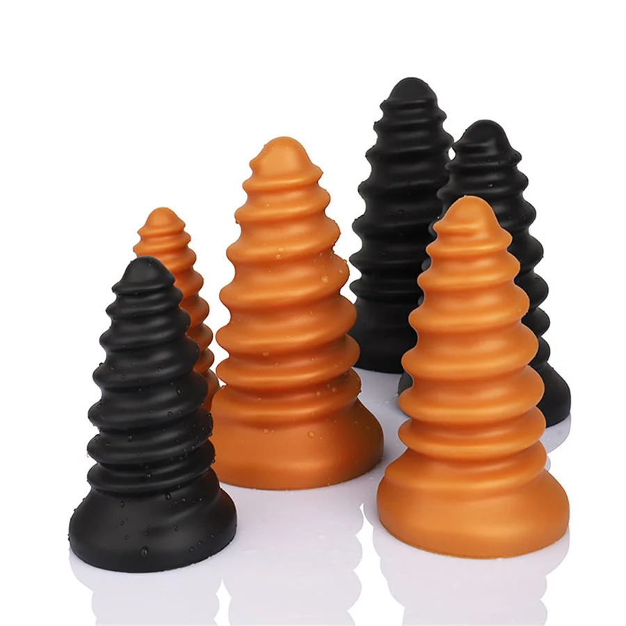 Sex Toys Big Silicone Anal Plug Huge Butt Dilatador Xl Spiral Style Buttplug Large Buttplugs Vrouwen Analplug