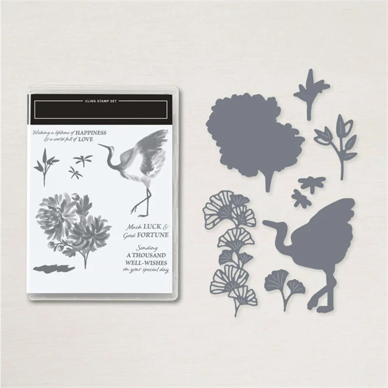 

Flower Metal Cutting Dies And Silicone Stamps For Scrapbooking DIY Embossing Decorative Greeting Handcraft Template 2022 New