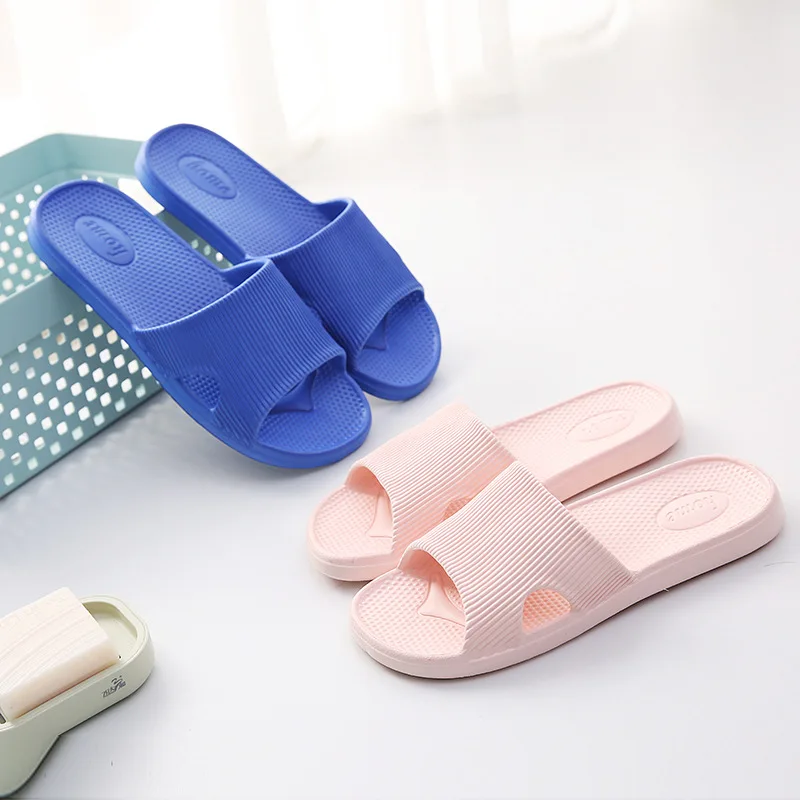 Non-Slip Slippers Men Women Indoor Home Slides Bathroom Waterproof Shoes Soft Bottom Outer Wear Sandals
