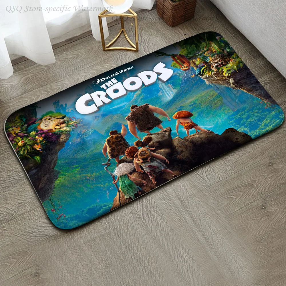 Нескользящий Напольный Коврик Miniso Disney croods A New Age 40x60 См Резиновый Ручной Работы