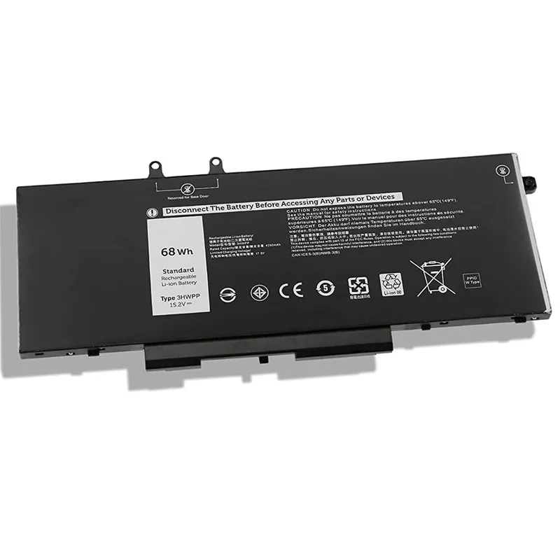 Новый аккумулятор для ноутбука 3HWPP Dell Latitude 5401 5501 5511 Precision 3541 3551 7500 7706 2-IN-1 P80F003 P98G003 15