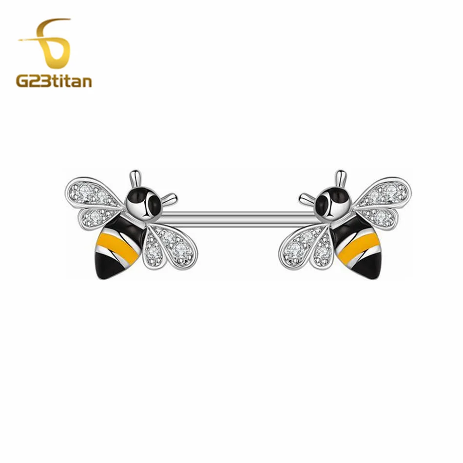 Кольца для сосков из титана и стали 14 г 2 шт