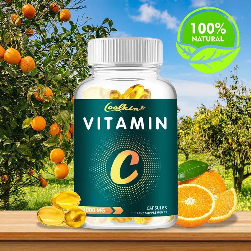 

Vitamin C Capsules 1000 Mg, Natural, Antioxidant, Immune Support, Healthy Skin and Joints, for Women and Men