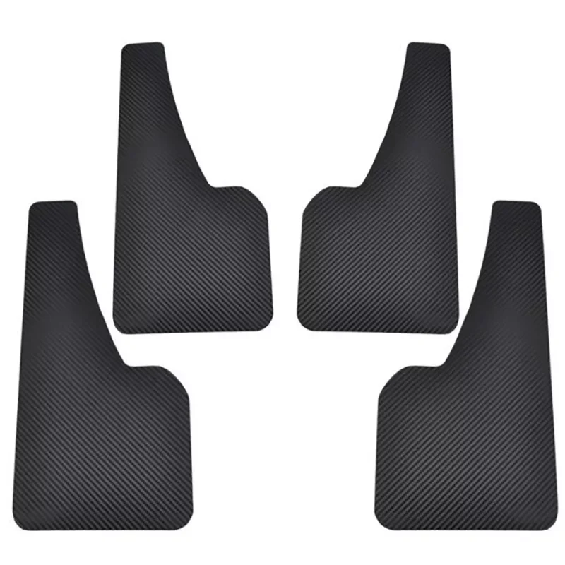 

2pc/4pc Universal Mudguard Carbon Fiber Pattern Front and Rear Mudguard Available Van Truck Pickup SUV Auto Accessories