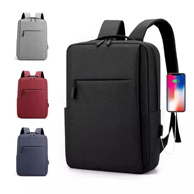 

Рюкзак для ноутбука с USB-зарядкой для мужчин, простая деловая дизайнерская сумка унисекс, водонепроницаемые ранцы для ноутбука, мужские школьные портфели для колледжа