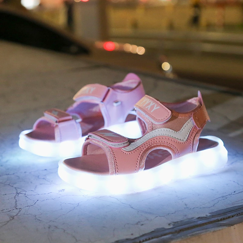 

Summer Girls Fashion Flash Sandals Refreshing Breathable Soft Comfortable Non-Slip Wear-Resistant Casual Children's Shoes