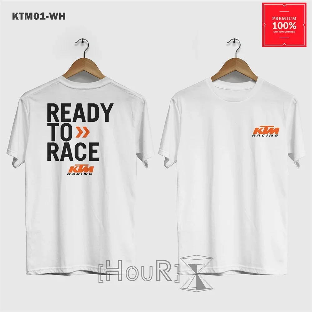 Фото Мужская футболка KTM Ready To Race с коротким рукавом для любителей мотоциклов, повседневная, дышащая, с логотипом KTM Racing №2