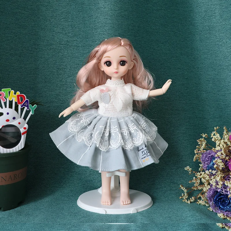 

30 Cm Doll Clothes Suit Doll Exquisite Party Dress 1/6 Doll Accessories Summer Clothes Skirt for Girls Gift Toys
