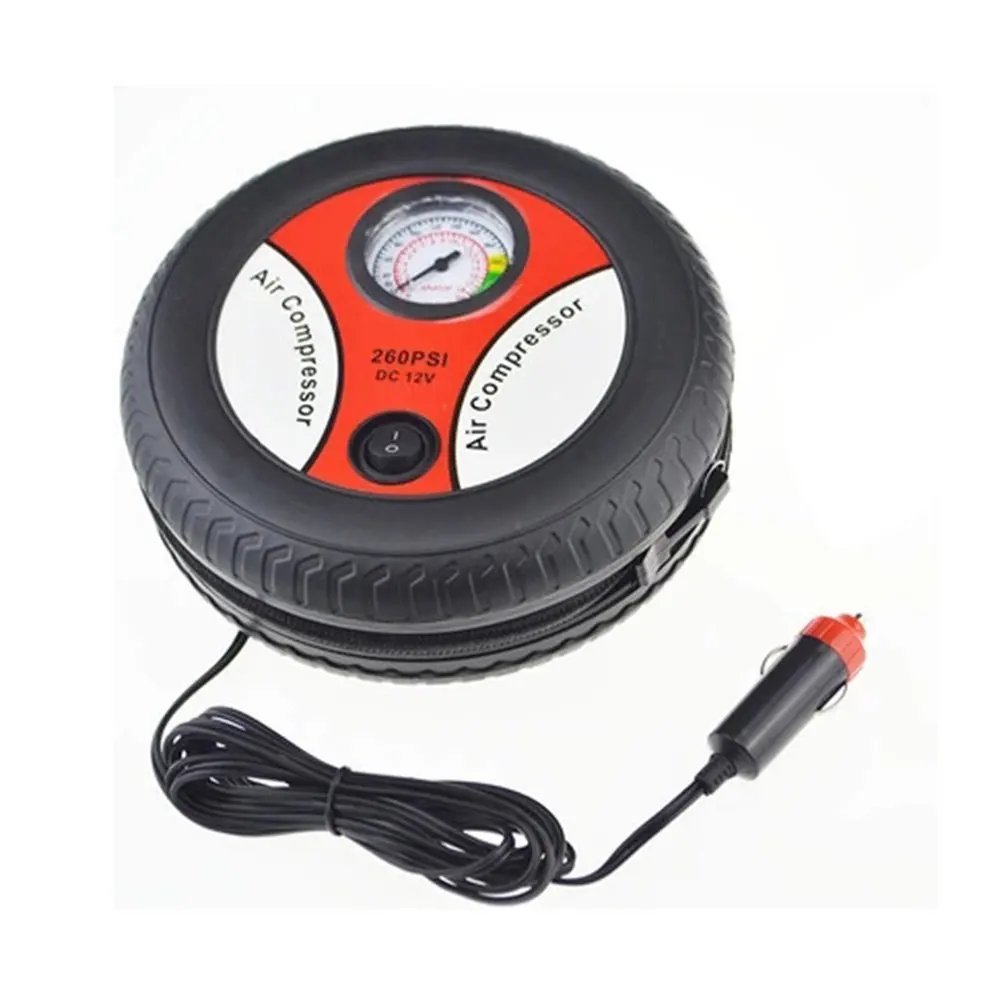 

Car Tire Inflation Pump Air Compressor Mini Tire Design 12V Input Voltage Electric Inflating Machine Suitable For Most Cars