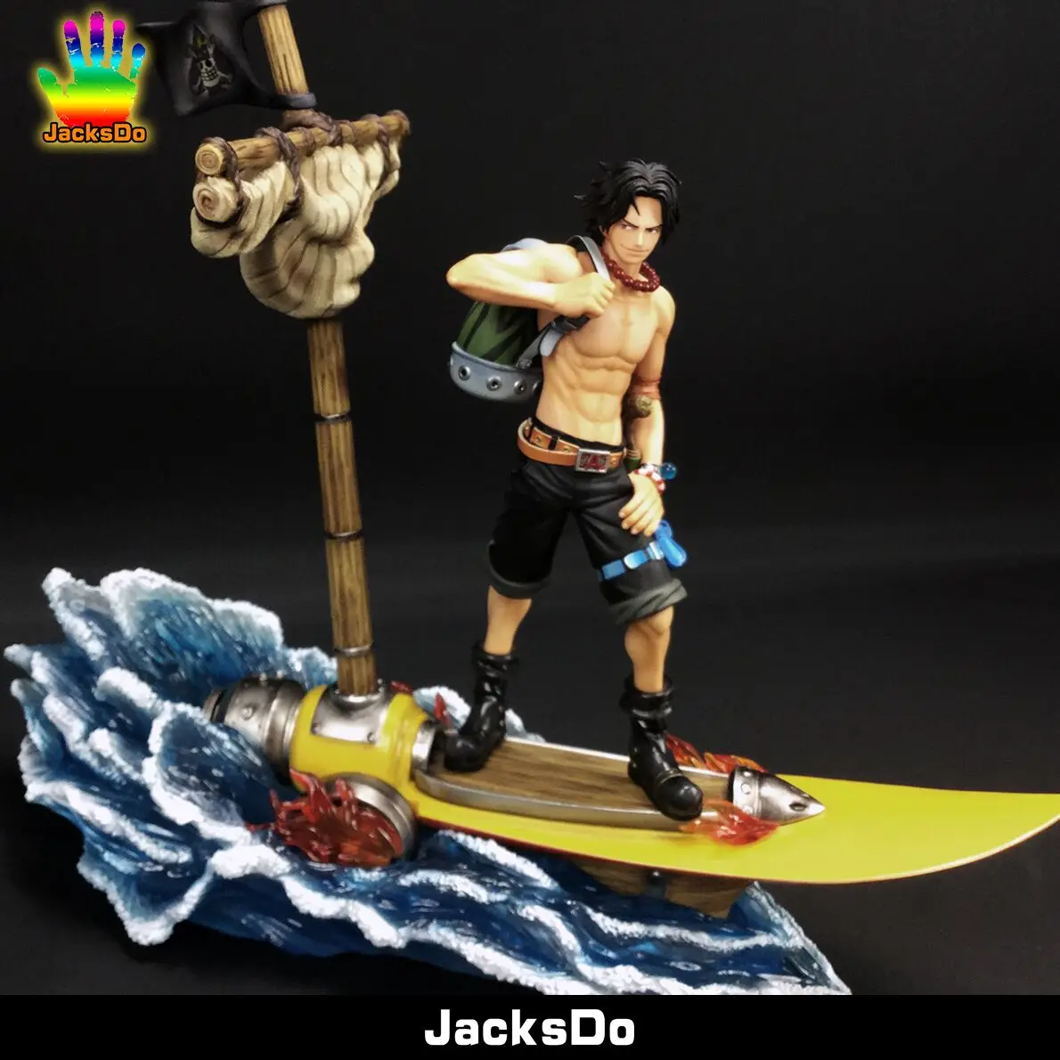 

Jacksdo One Piece Ship Accessories Ace Jk Hand-made WCF Set Up Gk Model Decoration Scenery Gift