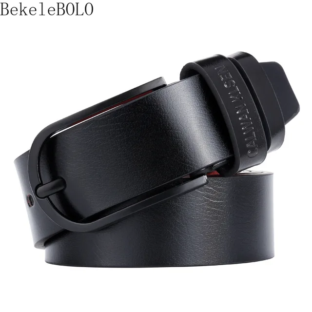 Man Belt High Quality Men's Leather Belts for Men Fashion Luxury Brand Designer Pin Buckle Female Belt Male 1