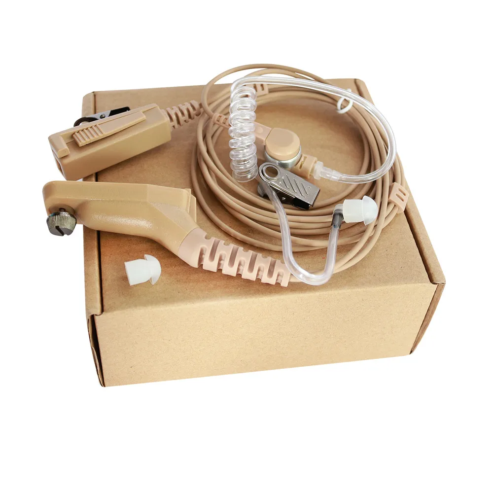Beige 2-Wire Surveillance Kit Headset for DP4400 DP4401 DP4600 DP4601 APX6500 APX7000 APX8000 XiRP8200 XiRP8208 Radio Earpiece