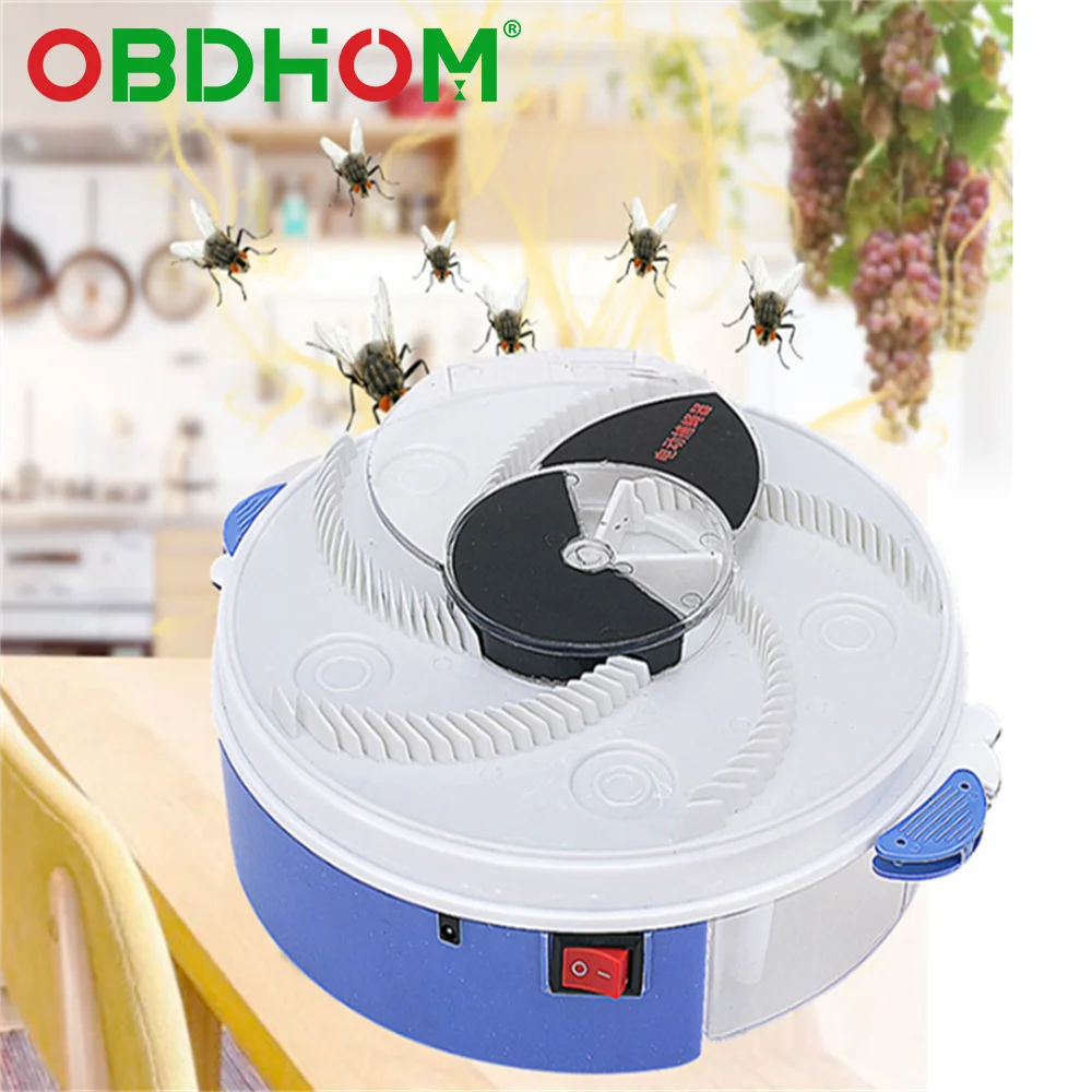 

Fly Trap Device USB Automatic Flycatcher Silent Electric Rotary Catcher Fly Killing Traps for Home Restaurant Indoor Outdoor