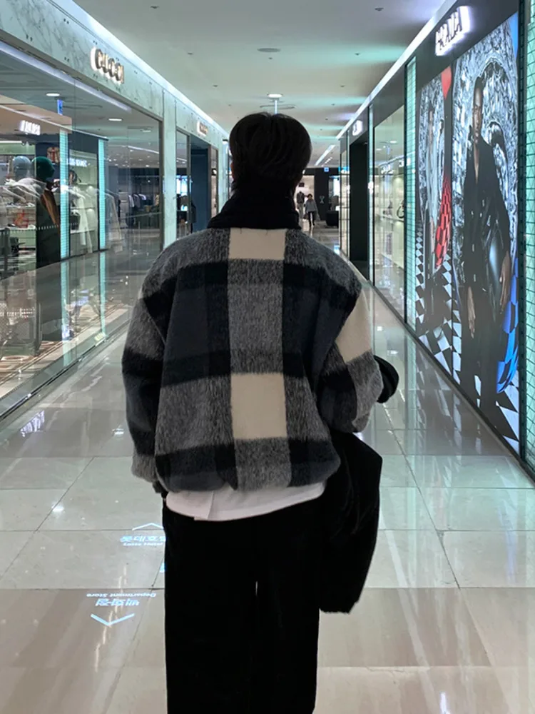 SYUHGFA зимние мужские свитера повседневные вязаные топы из мохера с круглым