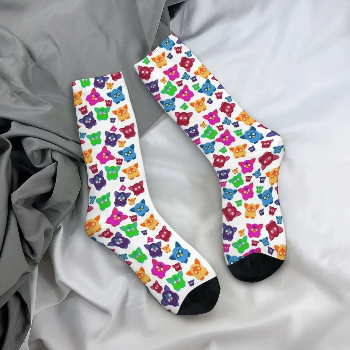 Носки с дизайнерским узором Furby 2000 супер мягкие чулки в стиле Харадзюку