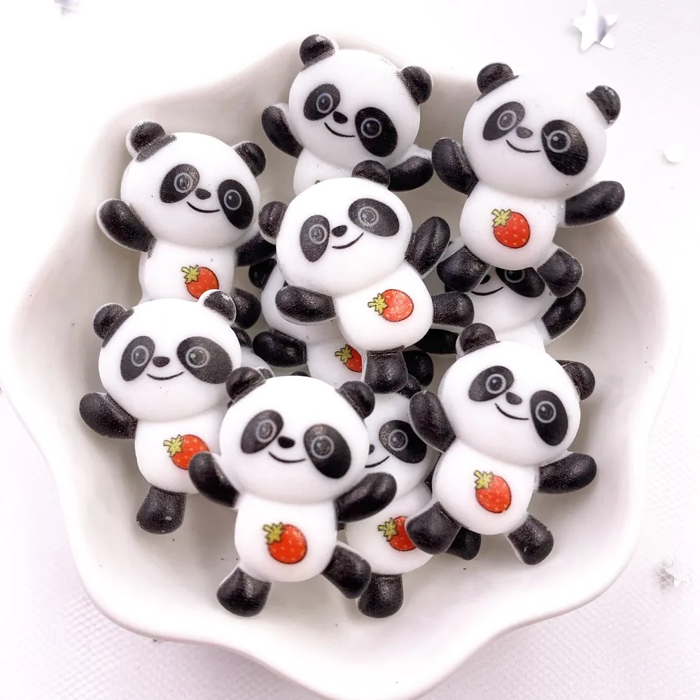 

Kawaii Colorful Resin Panda Flatback Cabochon Scrapbook DIY Home Accessories Decor Figurine Craft Embellishments M0914